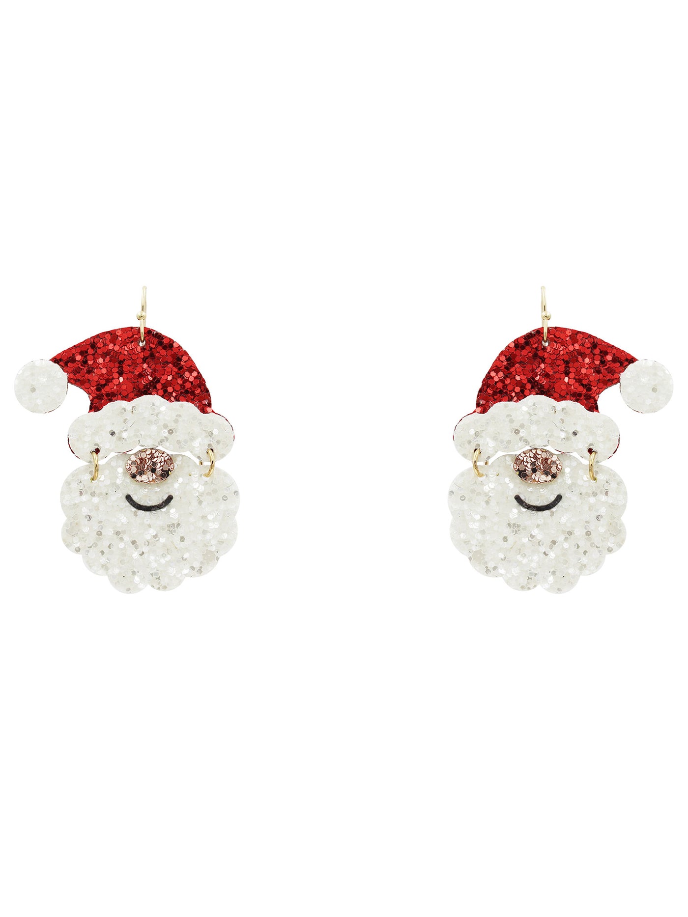 Santa Glitter Earrings