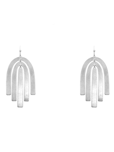 Arch Layered Metal Earrings