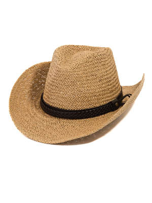 Straw Braided Belt Strap Hat
