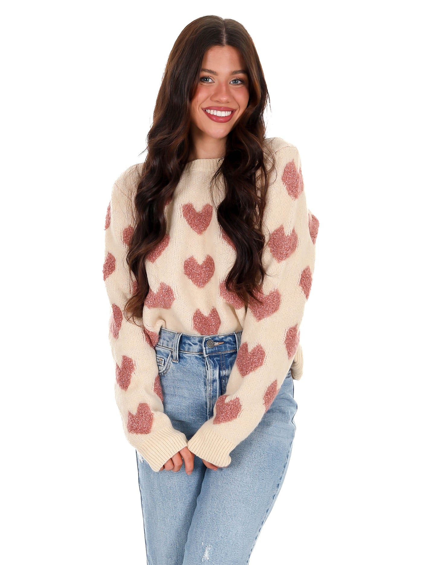 I Heart You Fuzzy Sweater