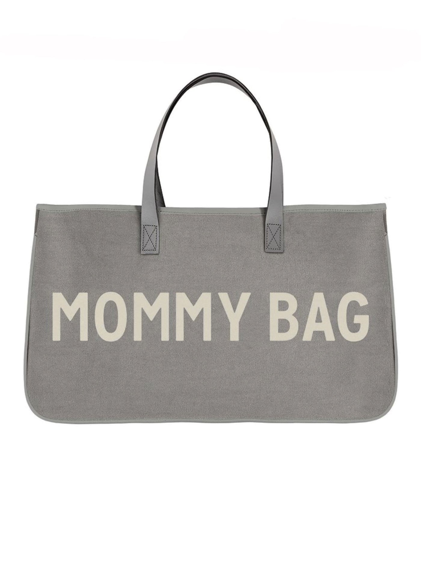 Mommy Bag Grey Canvas Tote