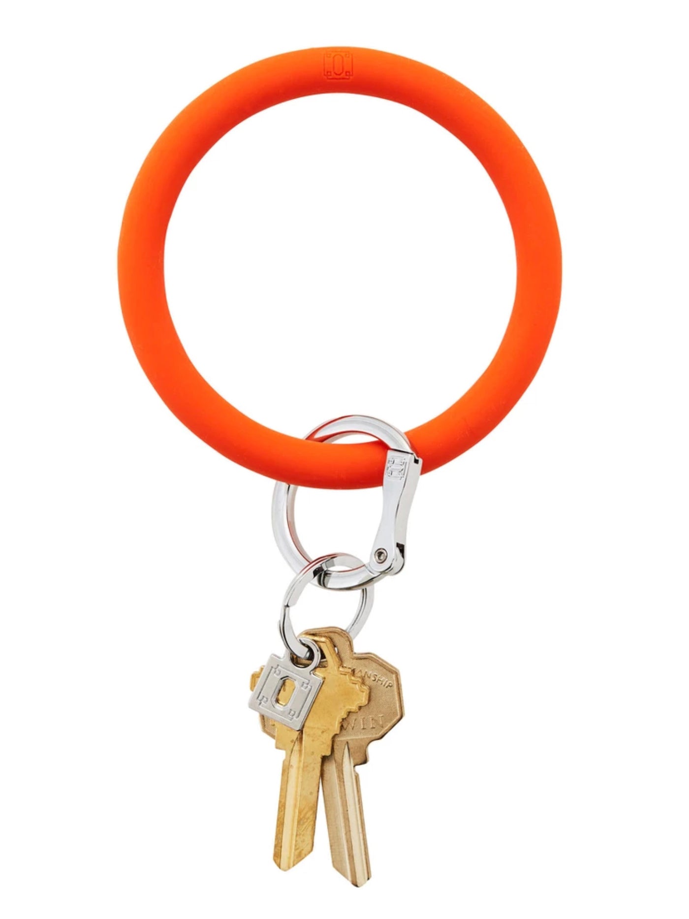 Orange crush silicOne Big O Key Ring