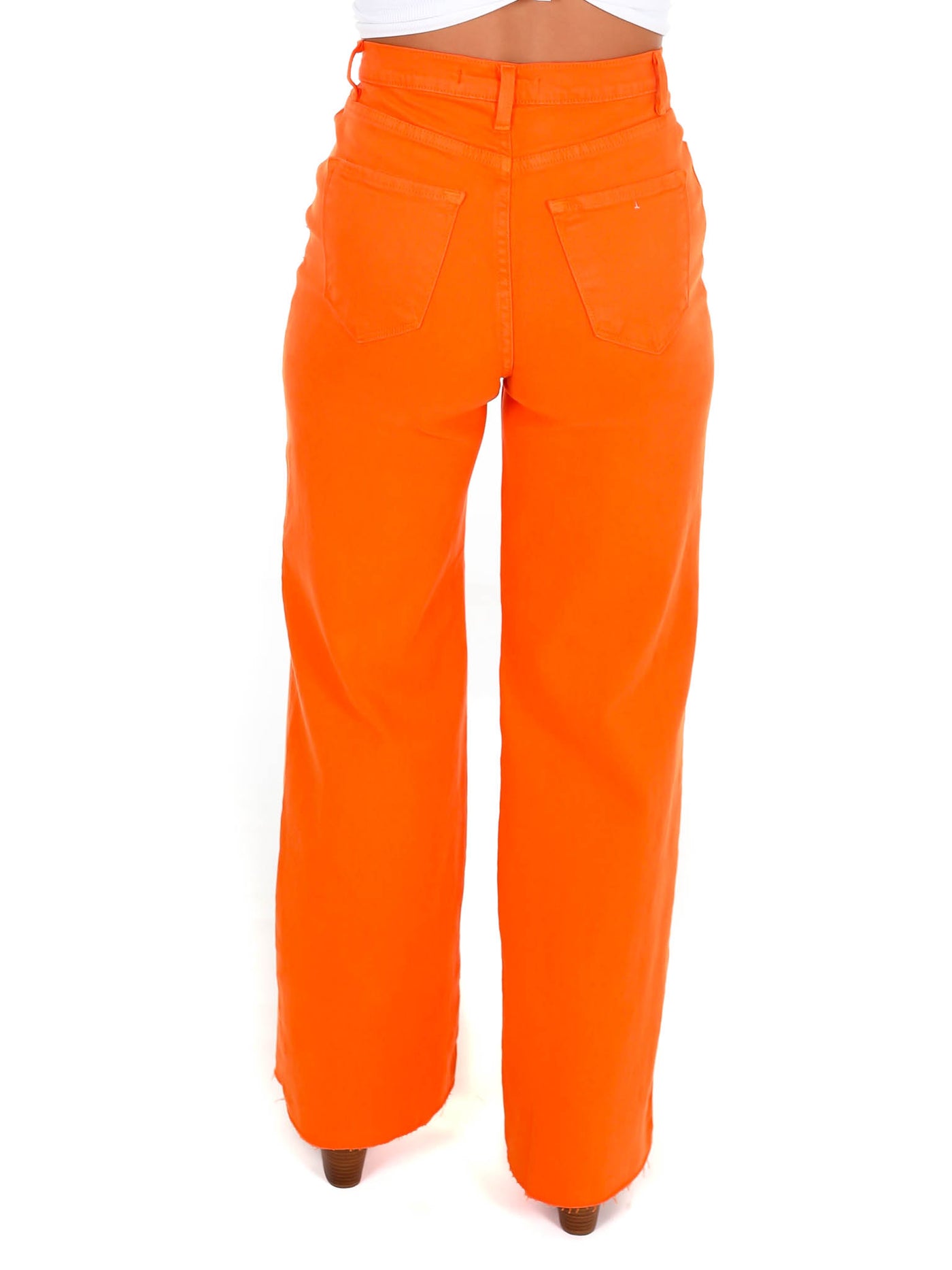 Hold That Line Orange Dad Jeans