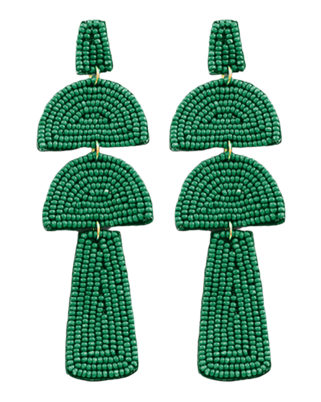 Seed Beads Mushroom Shape Earrings