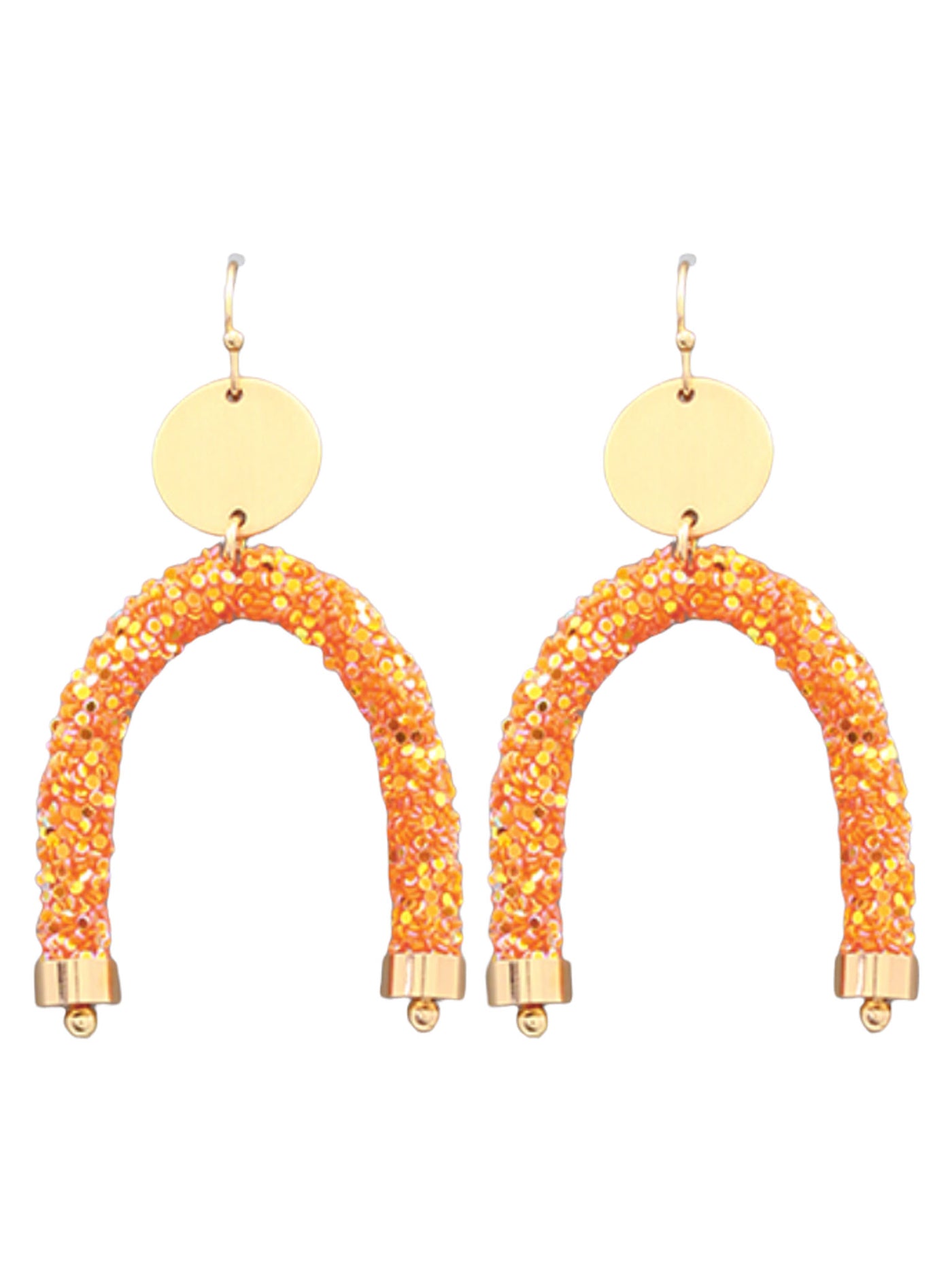 Arch Sparkling Tube Earrings