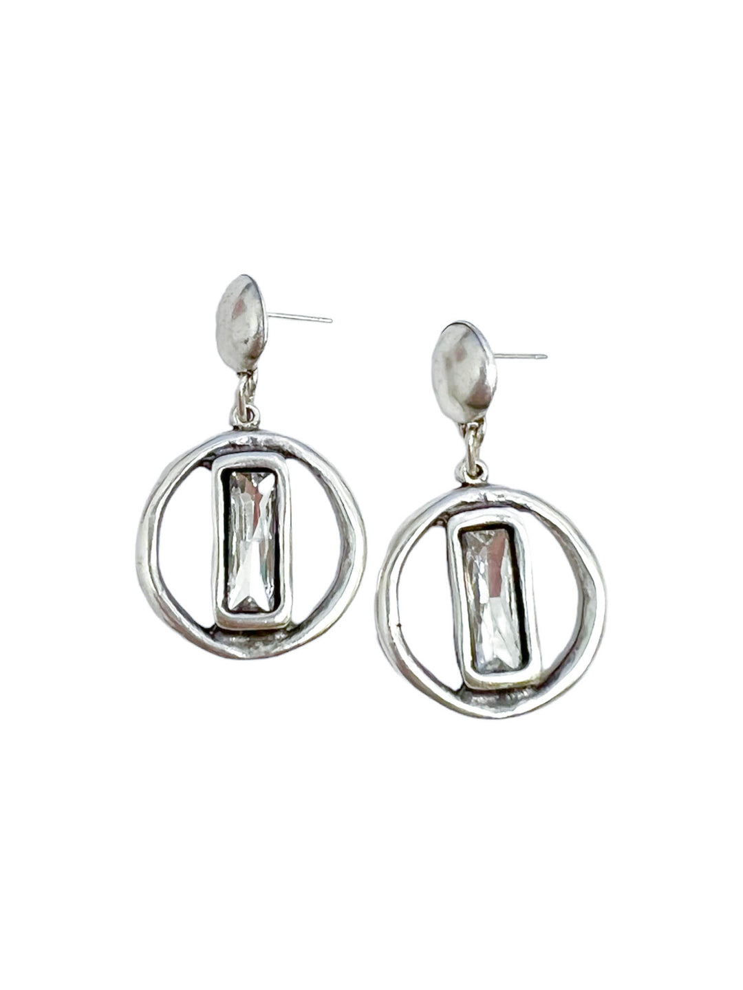 Eta Silver Earrings