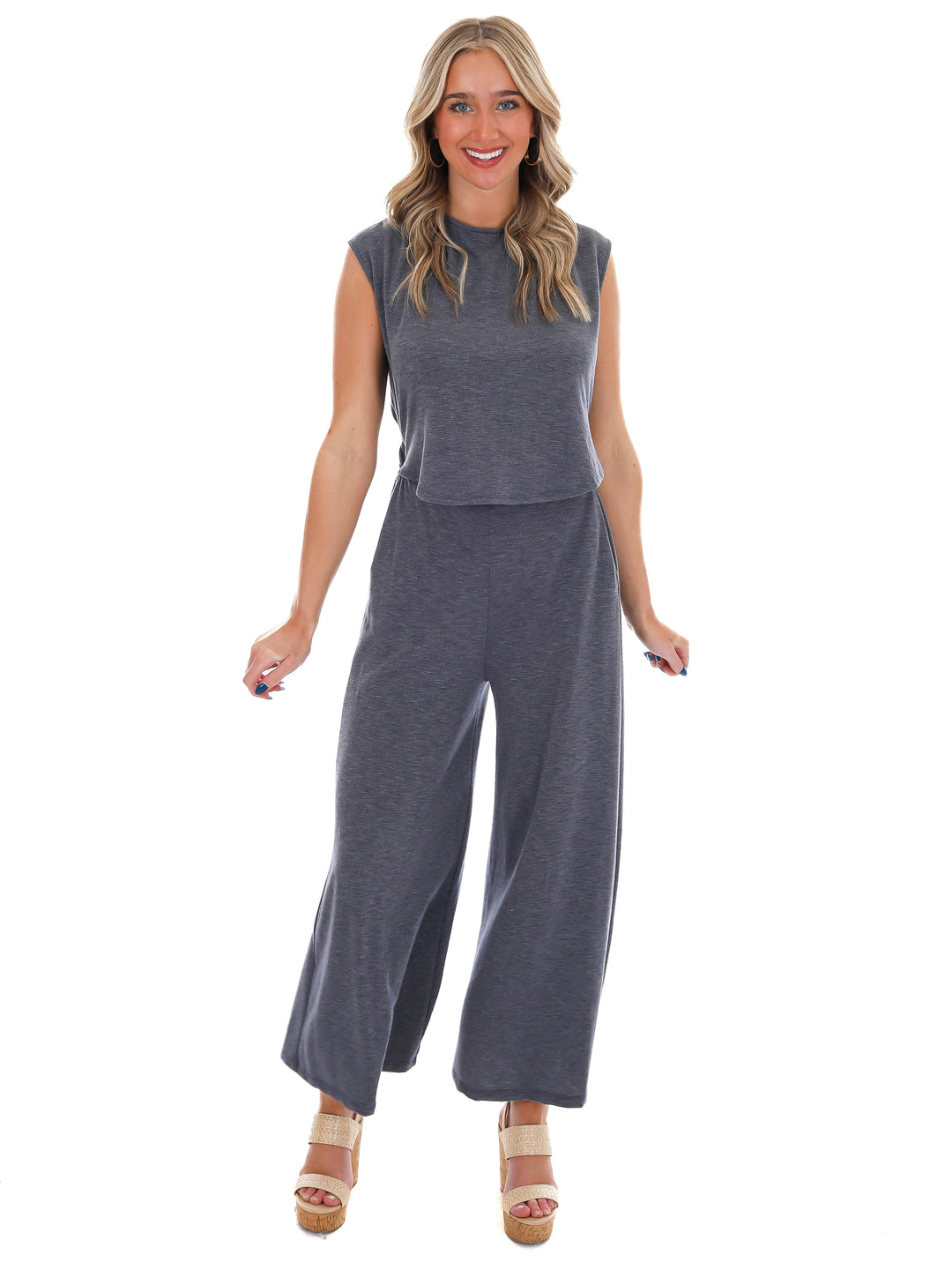 Pretty Girl Walk Wide Leg Jumpsuit