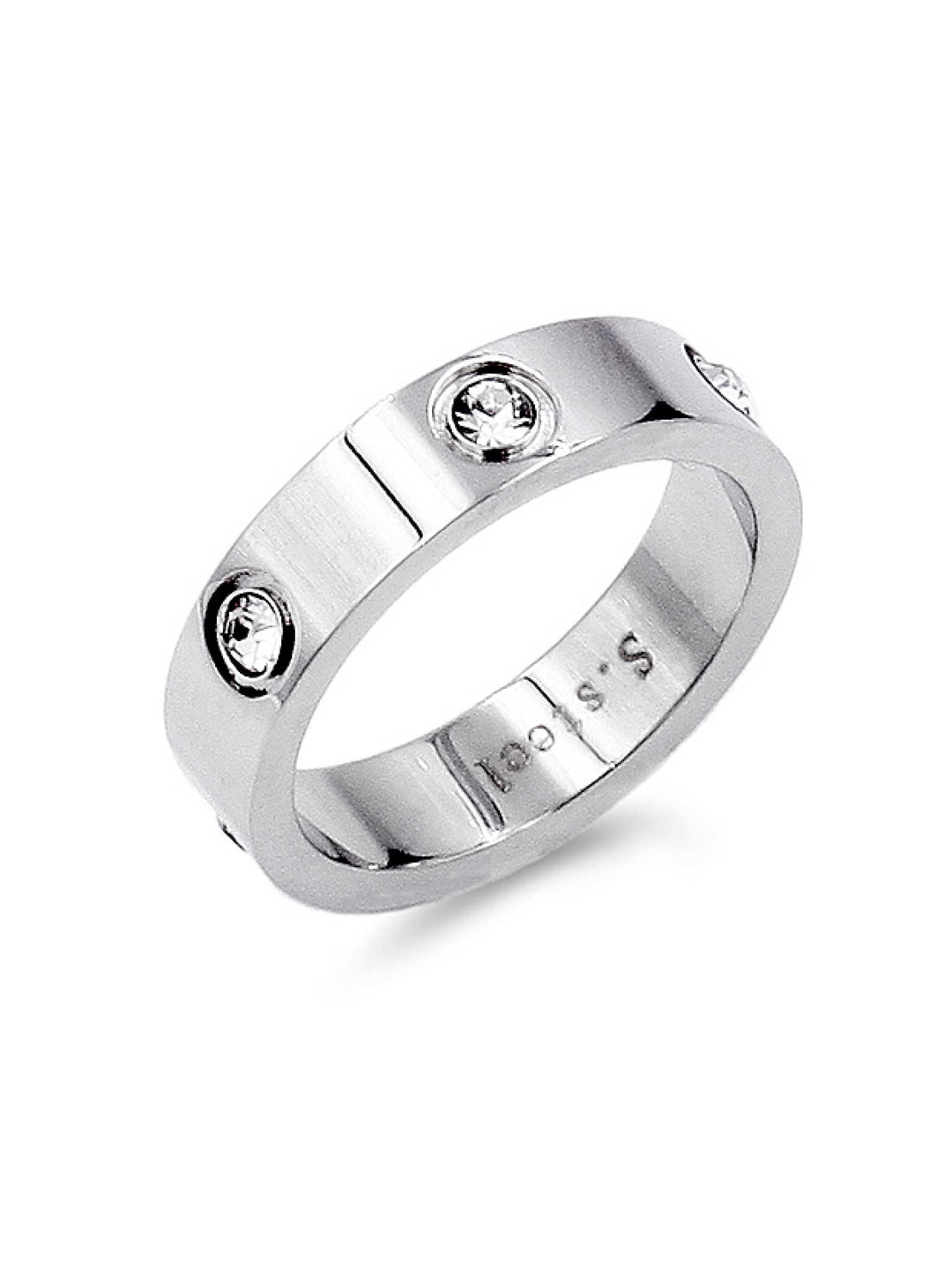 Stainless Steel CZ Ring