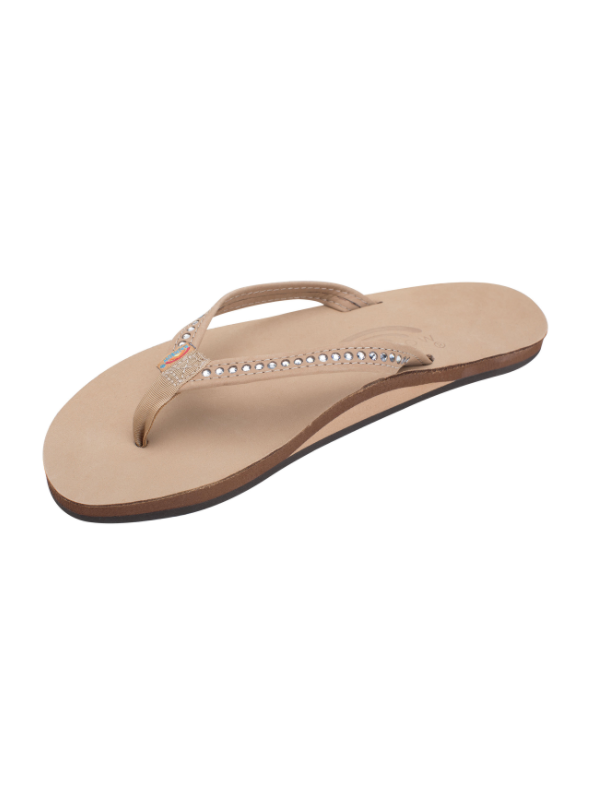 Crystal Collection Leather Sandal - Sierra Brown