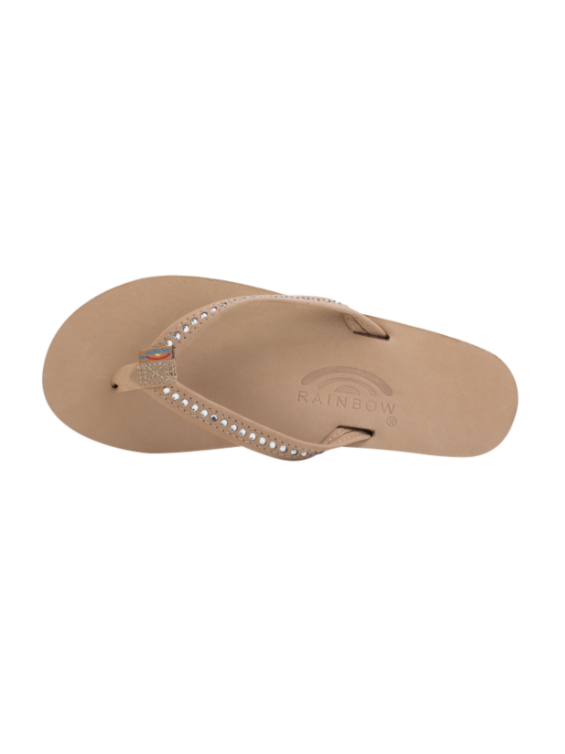 Crystal Collection Leather Sandal - Sierra Brown