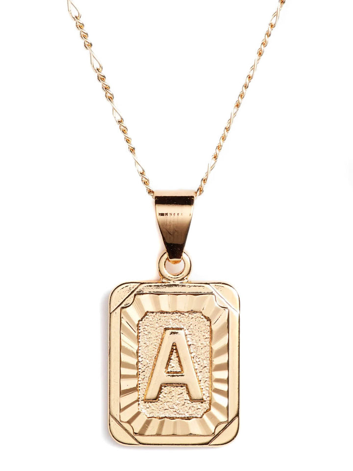 BRACHA Initial Card Necklace