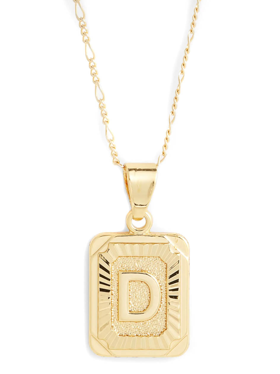 BRACHA Initial Card Necklace