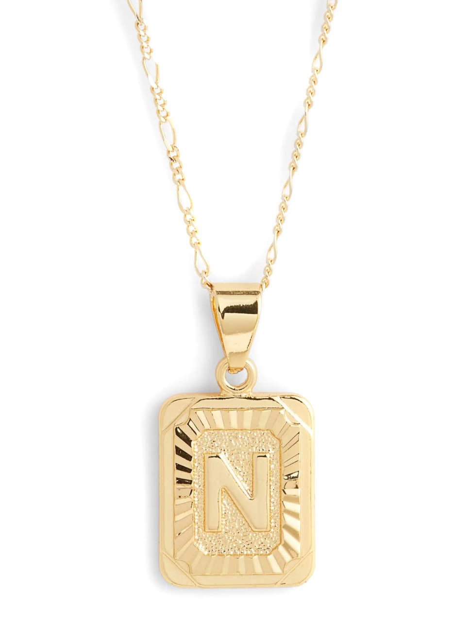 BRACHA Initial Card Necklace