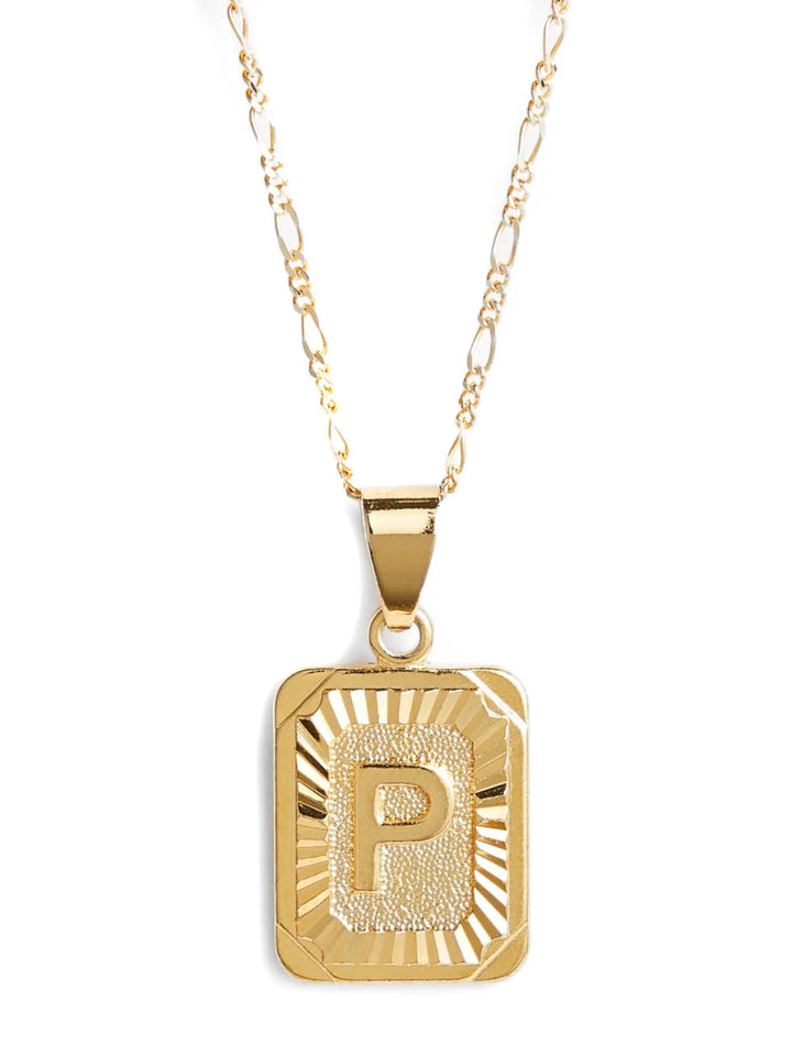 BRACHA Initial Card Necklace