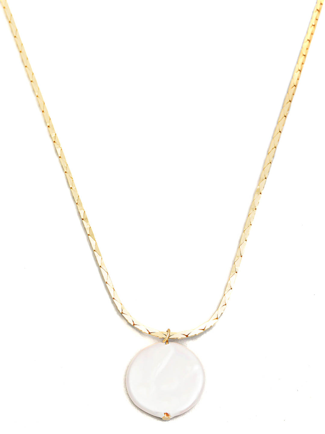 Circle Pearl Necklace