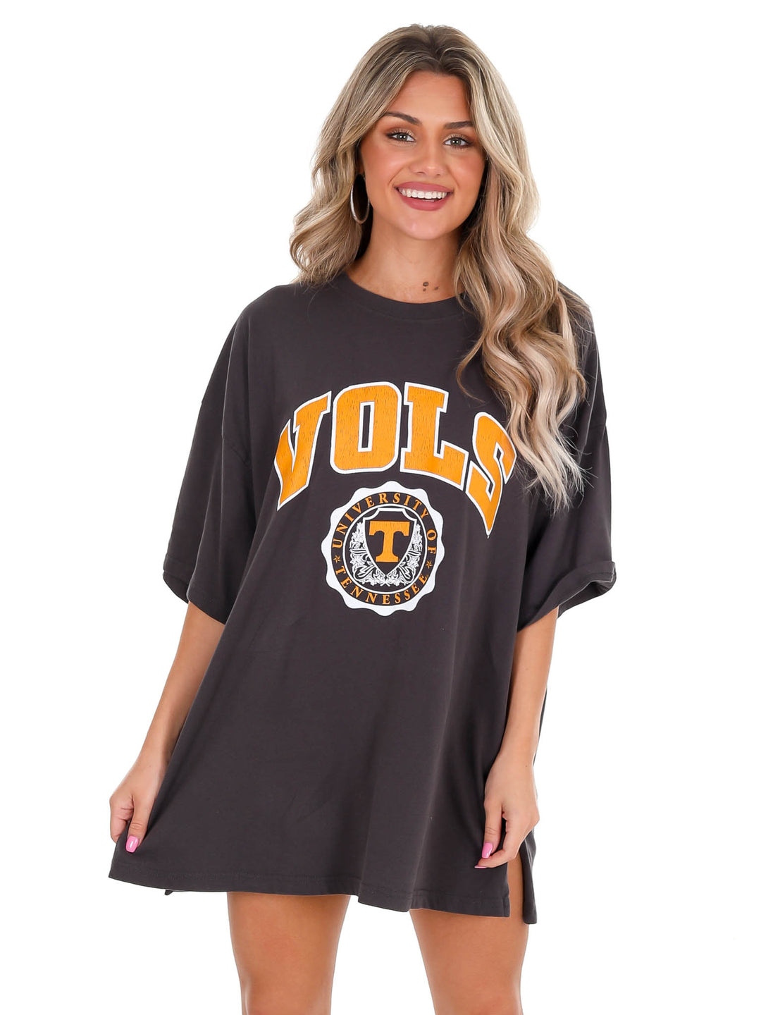 Tennessee Black Winnie Oversized Tee