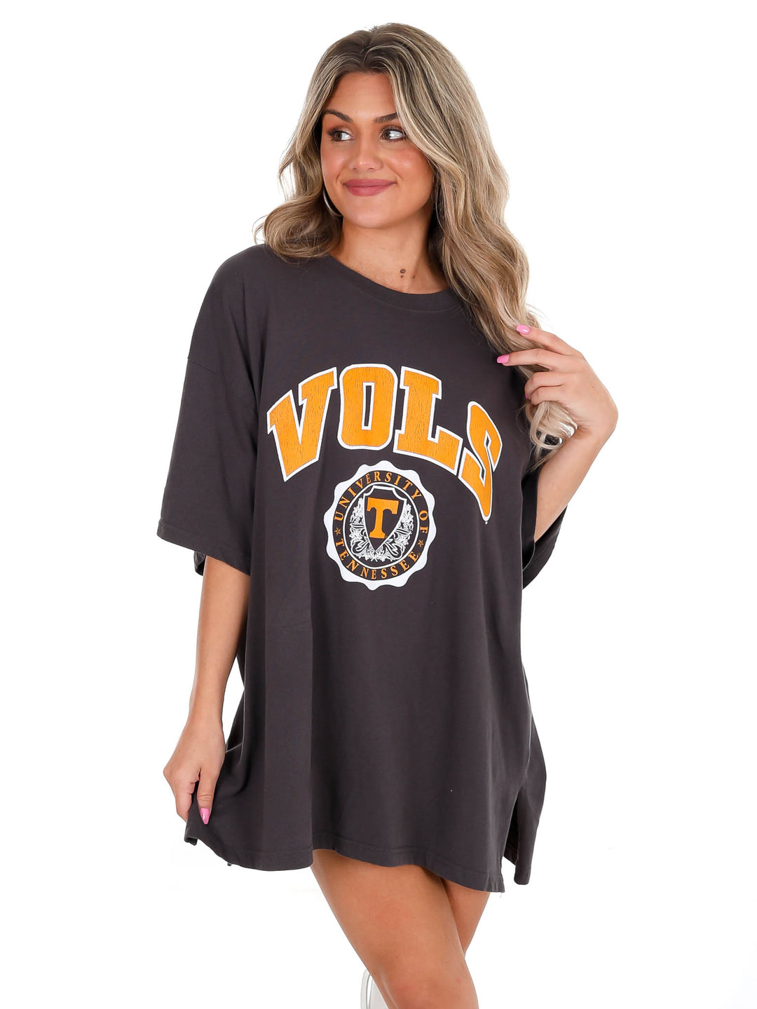 Tennessee Black Winnie Oversized Tee