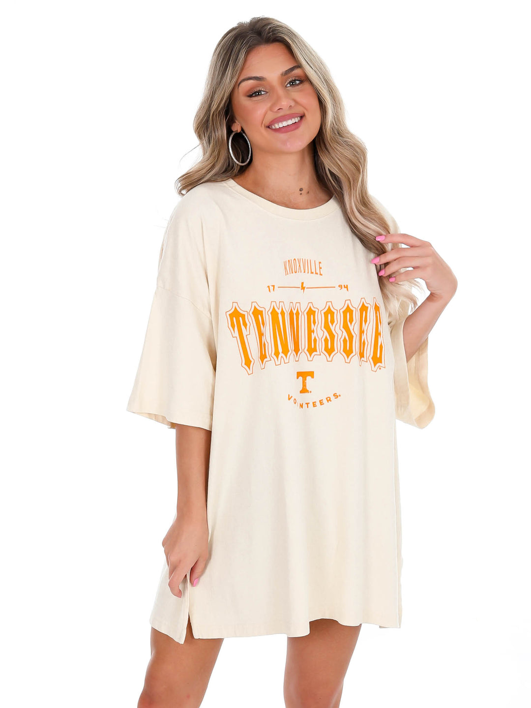 Tennessee Ivory Gridiron Oversized Tee