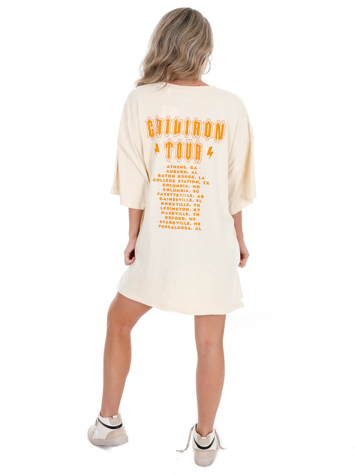 Tennessee Ivory Gridiron Oversized Tee