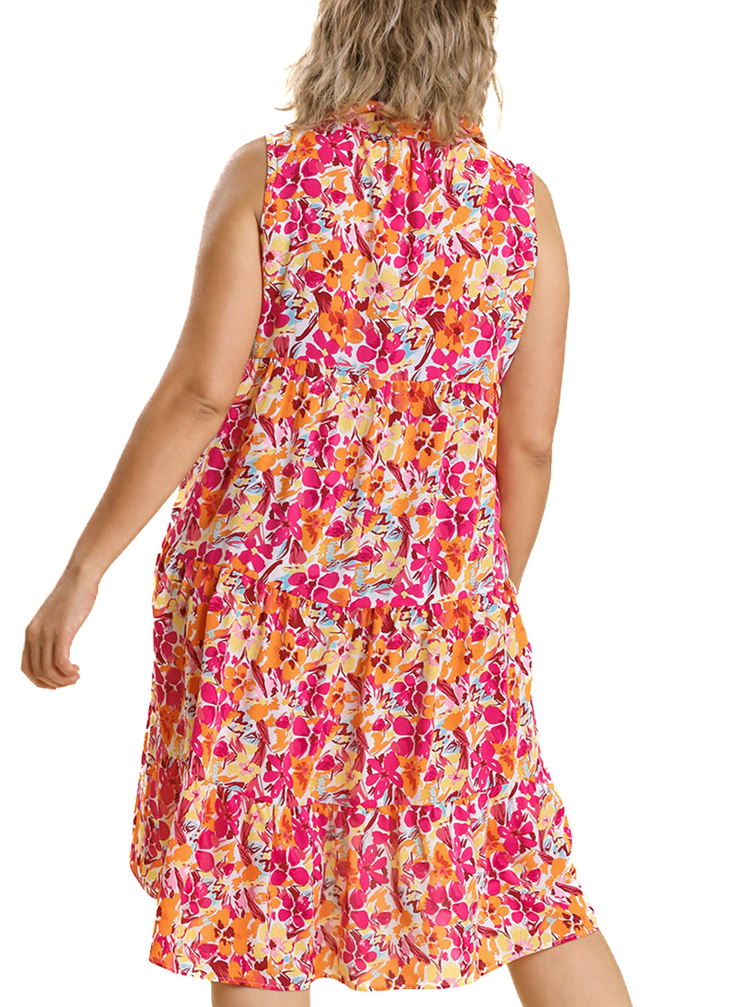 Curvy Chasing A Moment Floral Dress