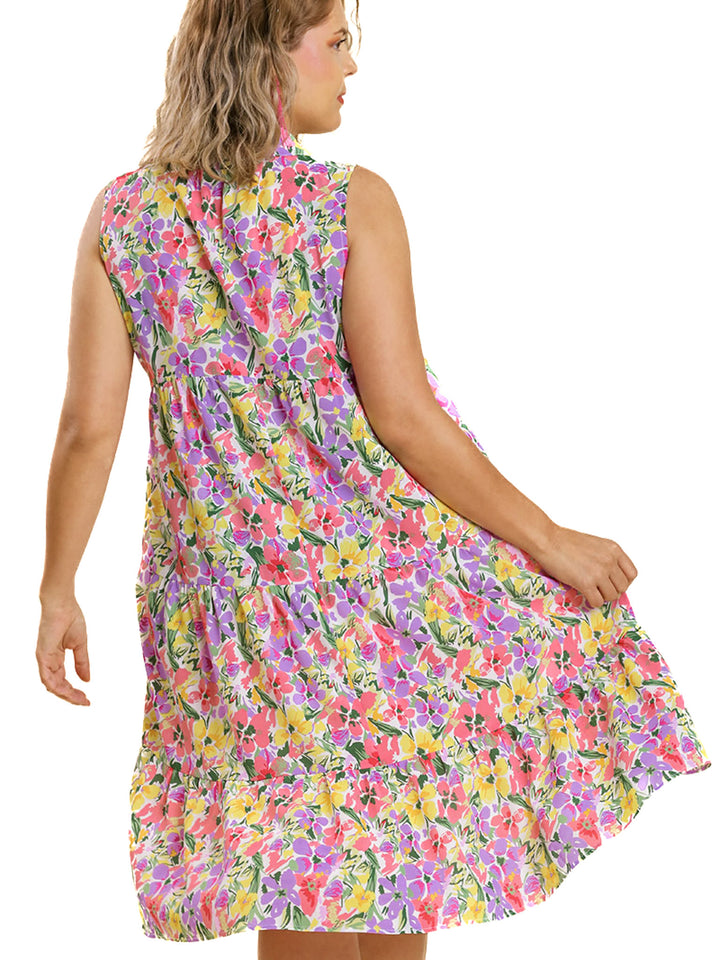 Curvy Chasing A Moment Floral Dress